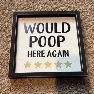 Black Framed Wall Art with Gold Stars